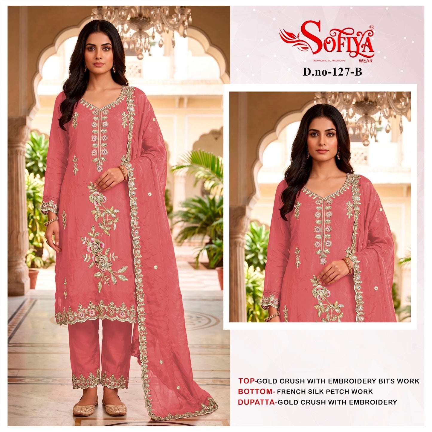 Dn 127 Abcd Sofiya Crush Pakistani Salwar Suits Manufacturer India