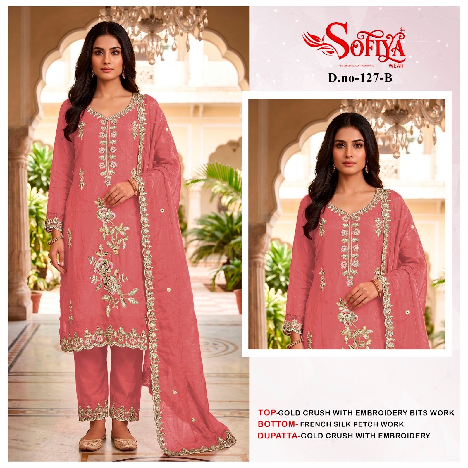 Dn 127 Abcd Sofiya Crush Pakistani Salwar Suits Manufacturer India