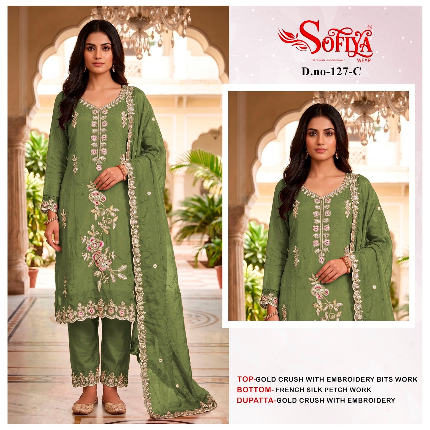 Dn 127 Abcd Sofiya Crush Pakistani Salwar Suits Manufacturer India