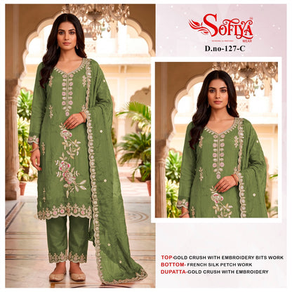 Dn 127 Abcd Sofiya Crush Pakistani Salwar Suits Manufacturer India