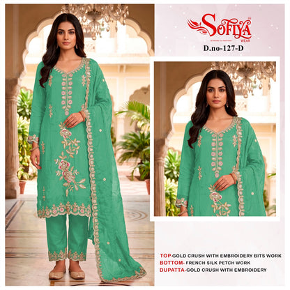 Dn 127 Abcd Sofiya Crush Pakistani Salwar Suits Manufacturer India