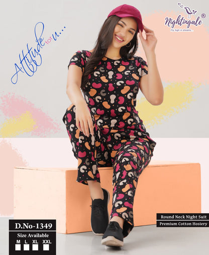 Dn 1349 Nightingale Hosiery Pyjama Night Suits Manufacturer