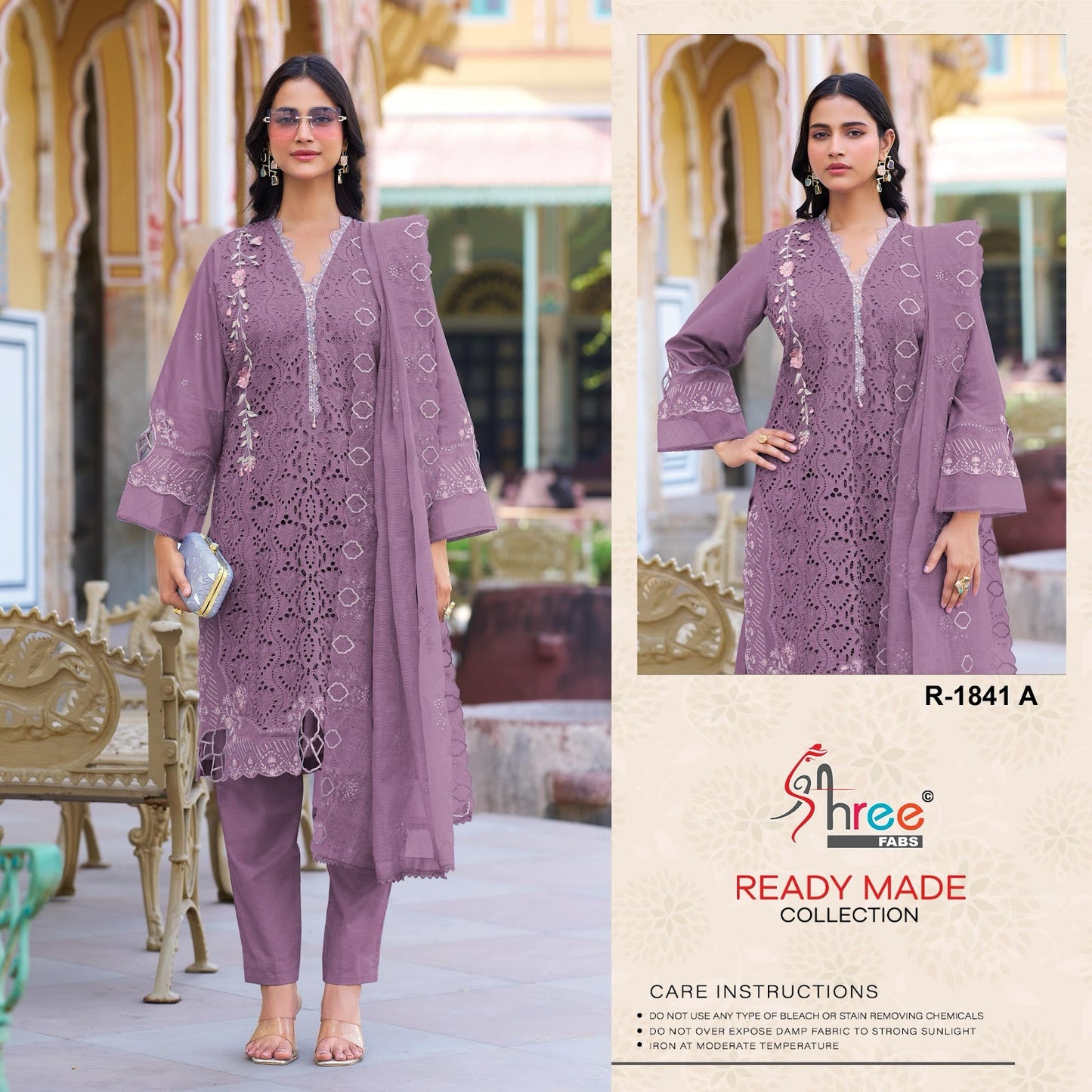 Dn 1841 Shree Fabs Cotton Cambric Pakistani Readymade Suits Manufacturer India