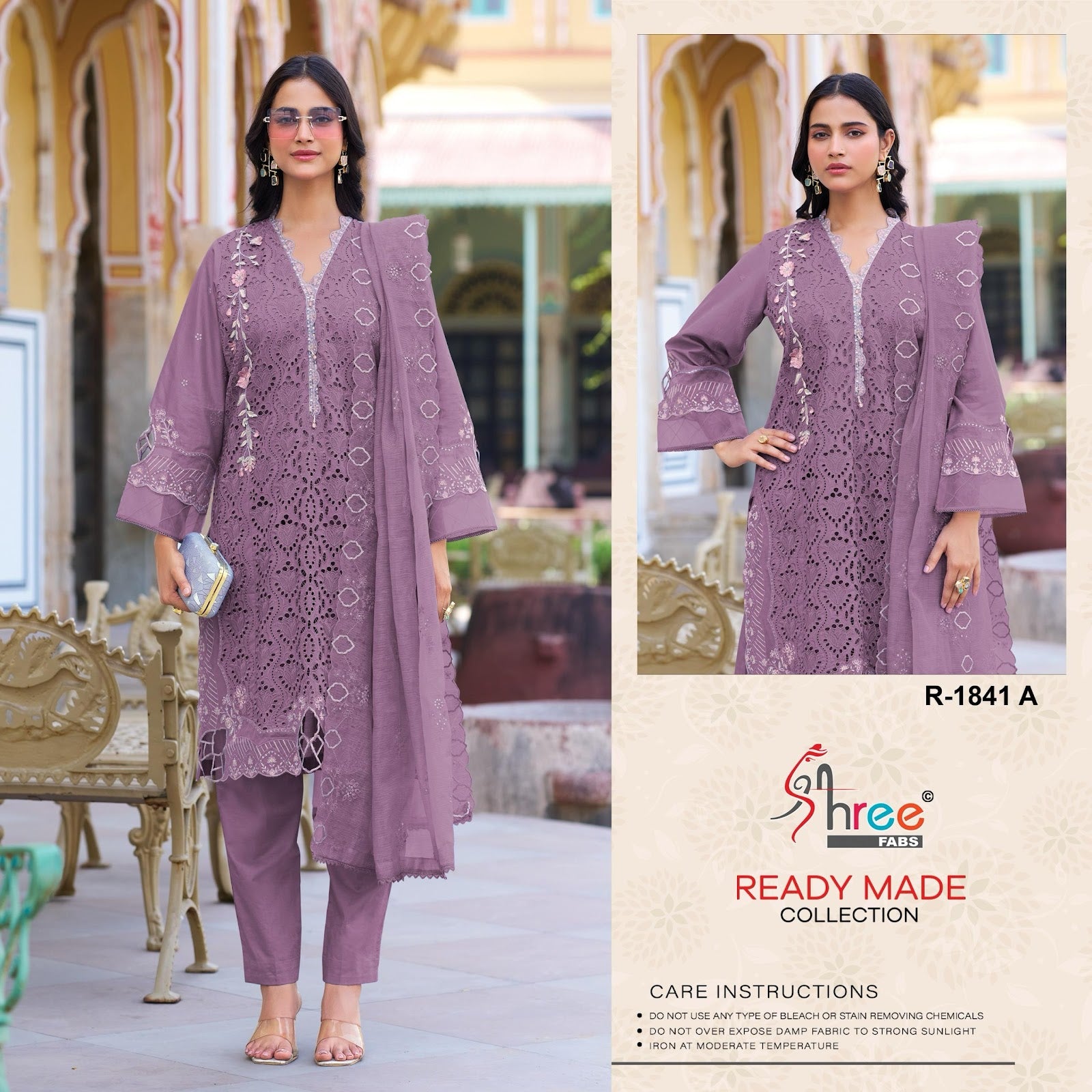 Dn 1841 Shree Fabs Cotton Cambric Pakistani Readymade Suits Manufacturer India