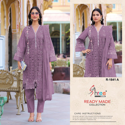 Dn 1841 Shree Fabs Cotton Cambric Pakistani Readymade Suits Manufacturer India