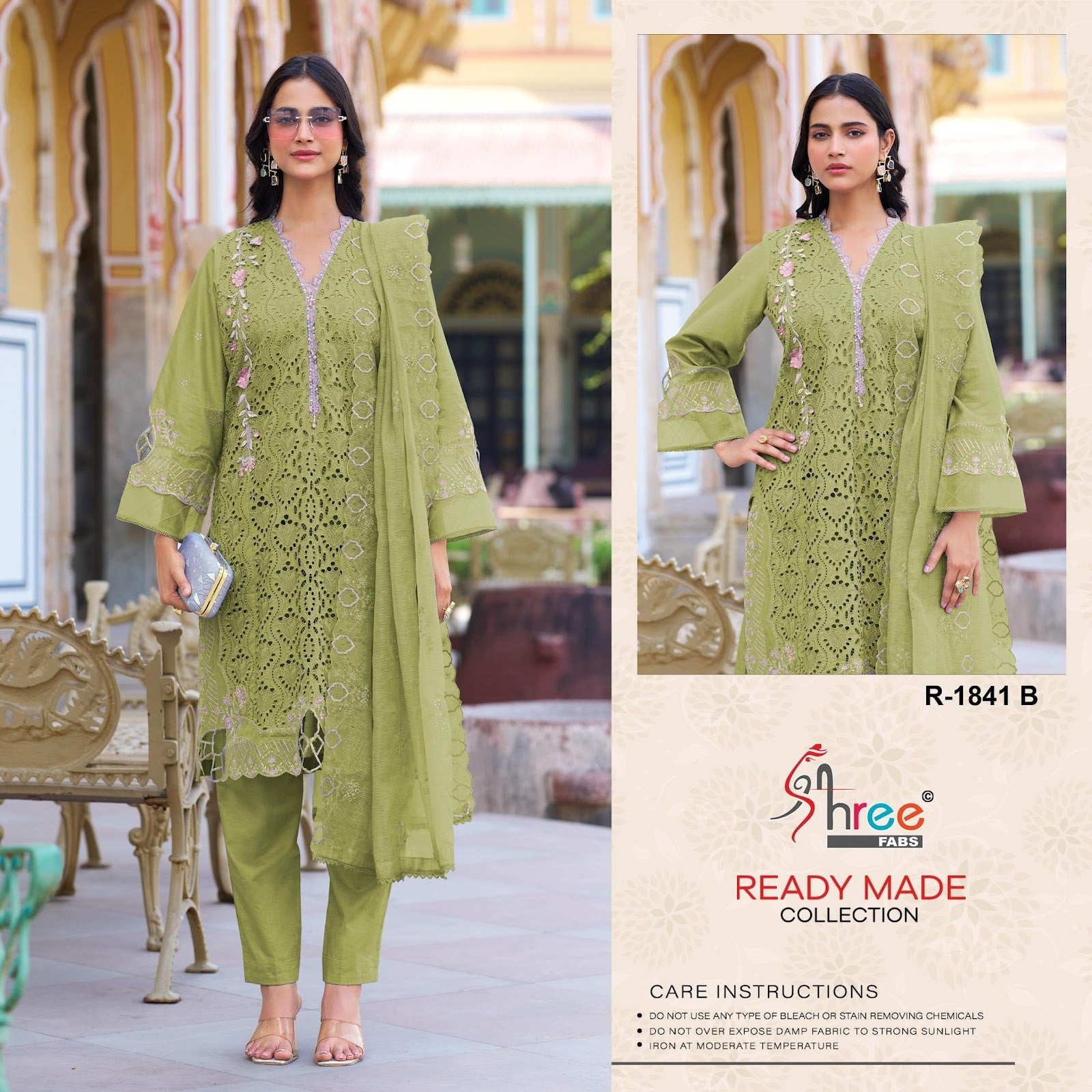 Dn 1841 Shree Fabs Cotton Cambric Pakistani Readymade Suits Manufacturer India