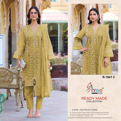 Dn 1841 Shree Fabs Cotton Cambric Pakistani Readymade Suits Manufacturer India