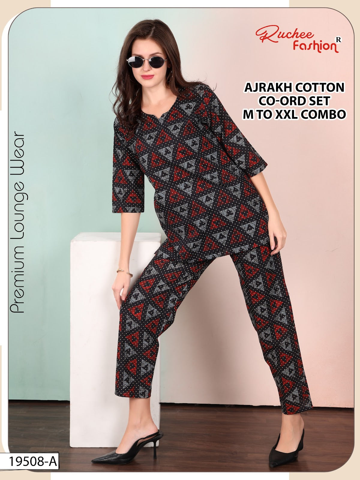 Dn 19507-19508 Ruchee Fashion Cotton Co Ord Set Manufacturer