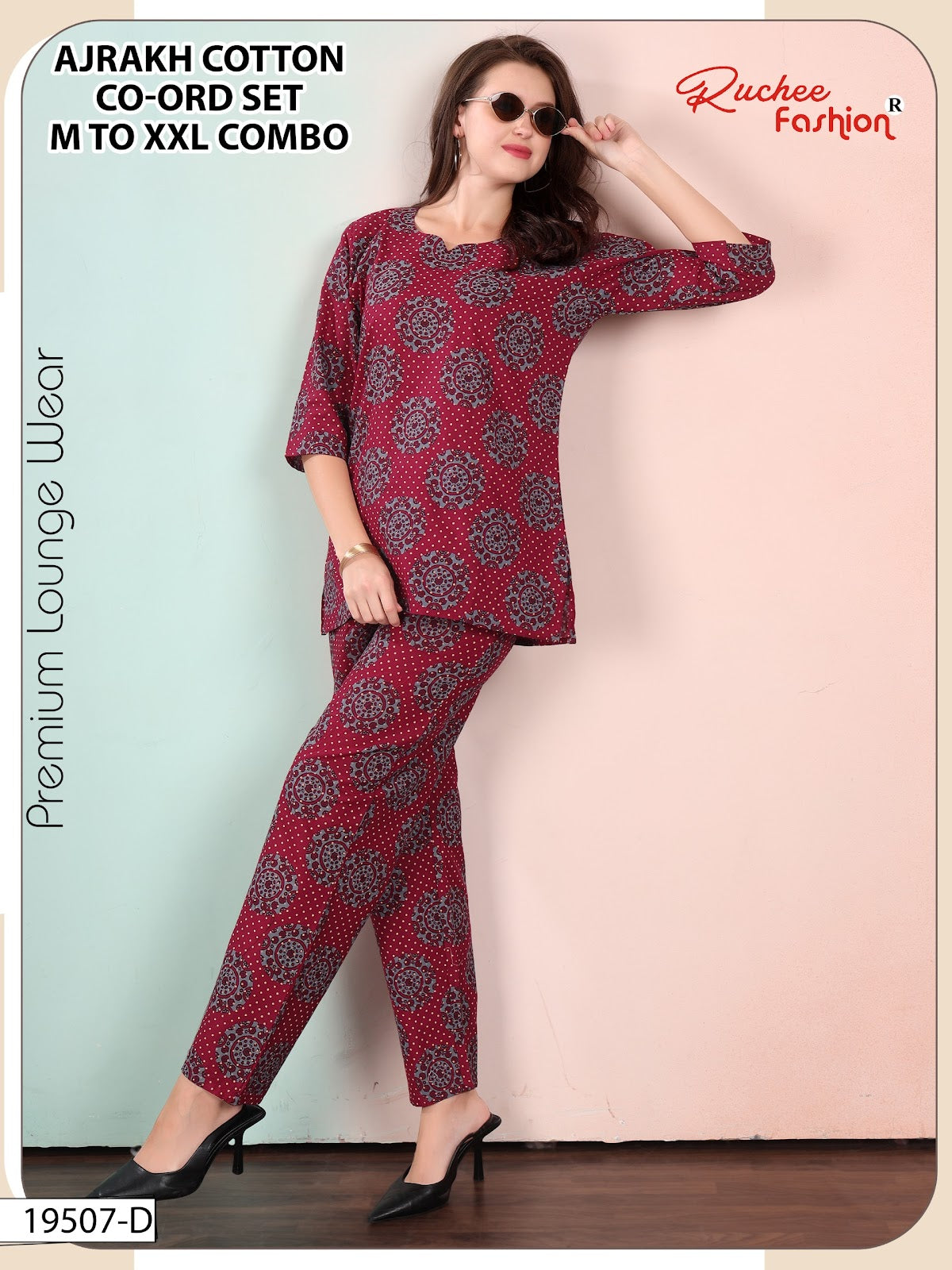 Dn 19507-19508 Ruchee Fashion Cotton Co Ord Set Manufacturer