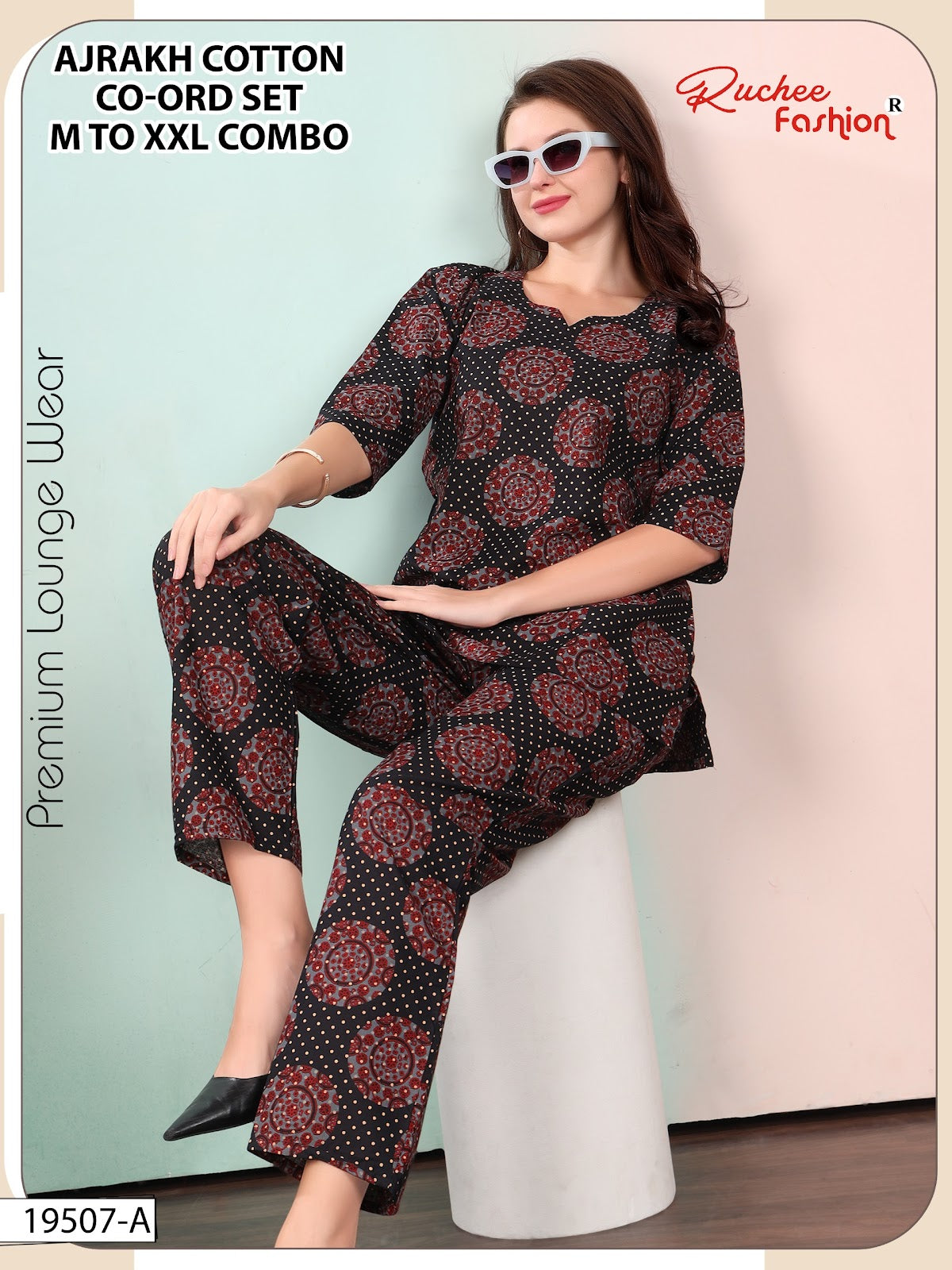 Dn 19507-19508 Ruchee Fashion Cotton Co Ord Set Manufacturer