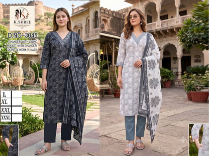 Dn 3044-3049 K Shree Chanderi Readymade Pant Style Suits Wholesaler