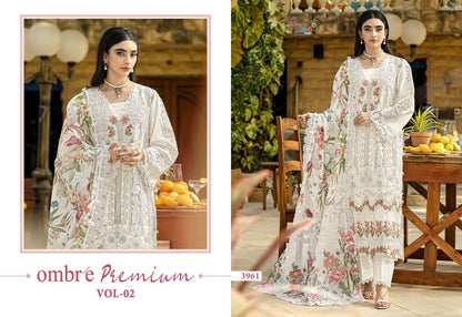 Dn 3961 Ombre Premium Vol 2 Color Collection Shree Fabs Cotton Pakistani Salwar Suits Wholesaler India