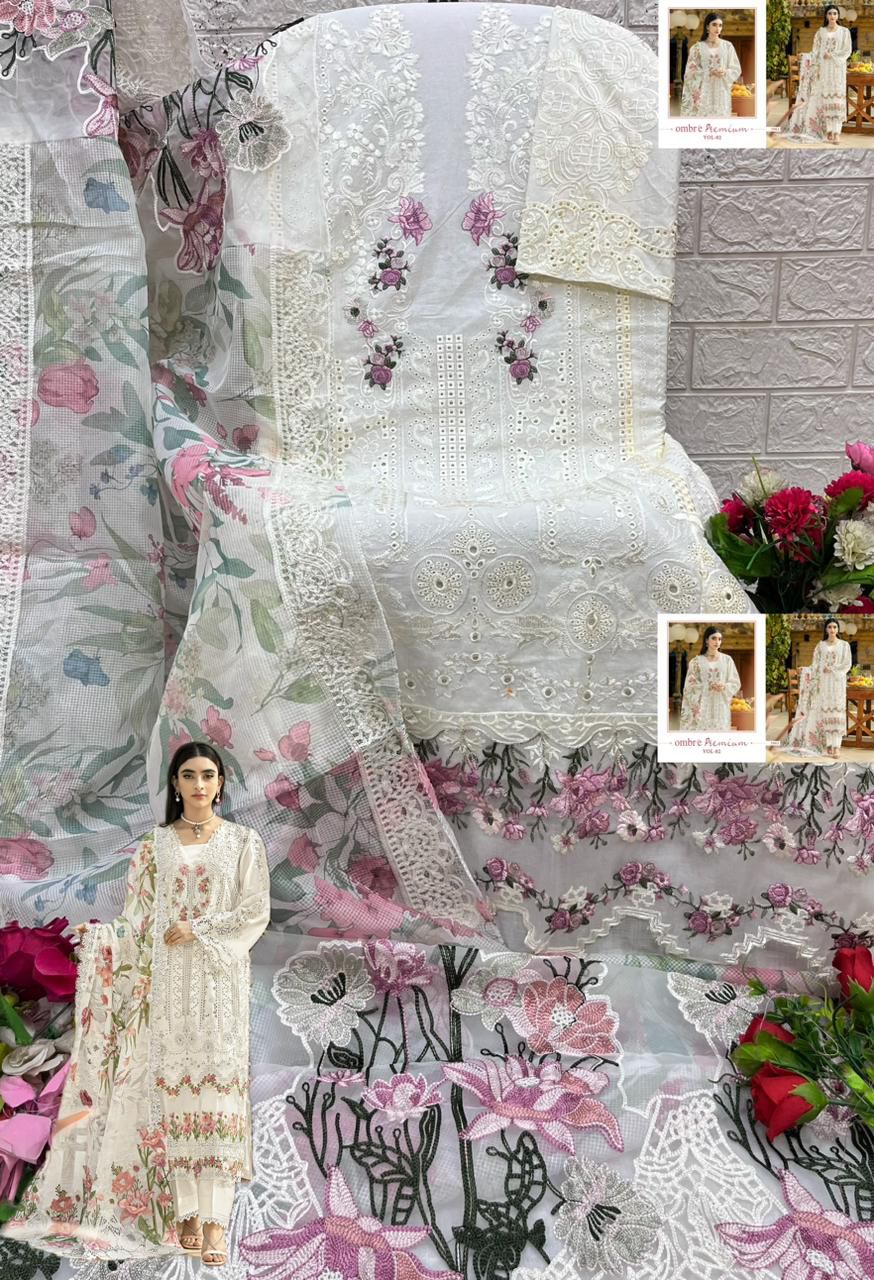 Dn 3961 Ombre Premium Vol 2 Color Collection Shree Fabs Cotton Pakistani Salwar Suits Wholesaler India