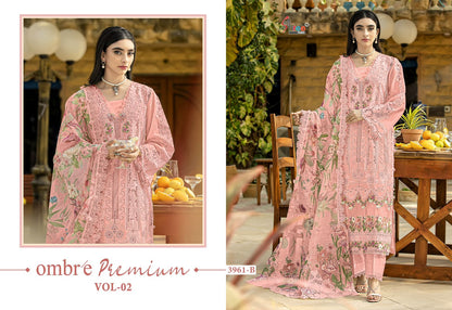 Dn 3961 Ombre Premium Vol 2 Color Collection Shree Fabs Cotton Pakistani Salwar Suits Wholesaler India