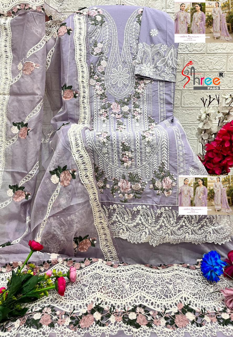 Dn 3963 Ombre Premium Vol 2 Color Collection Shree Fabs Cotton Pakistani Salwar Suits Wholesale