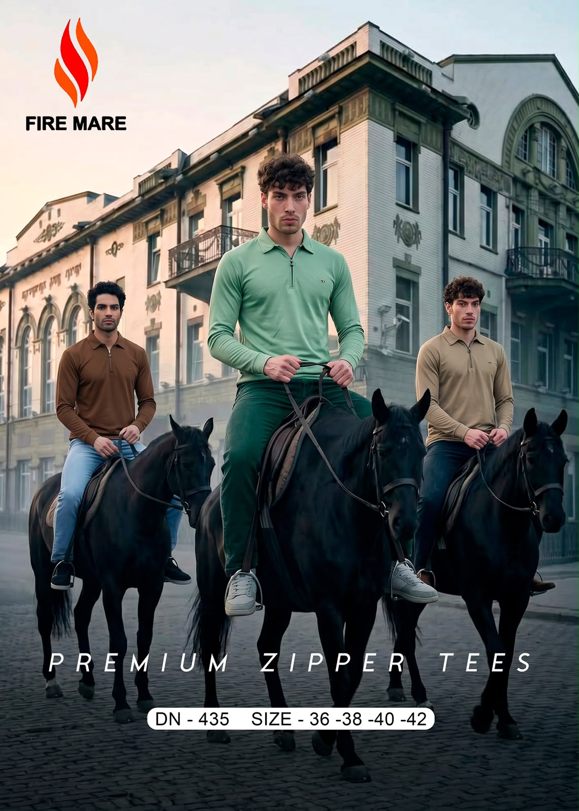 Dn 435 Fire Mare Twill Mens Tshirts Supplier