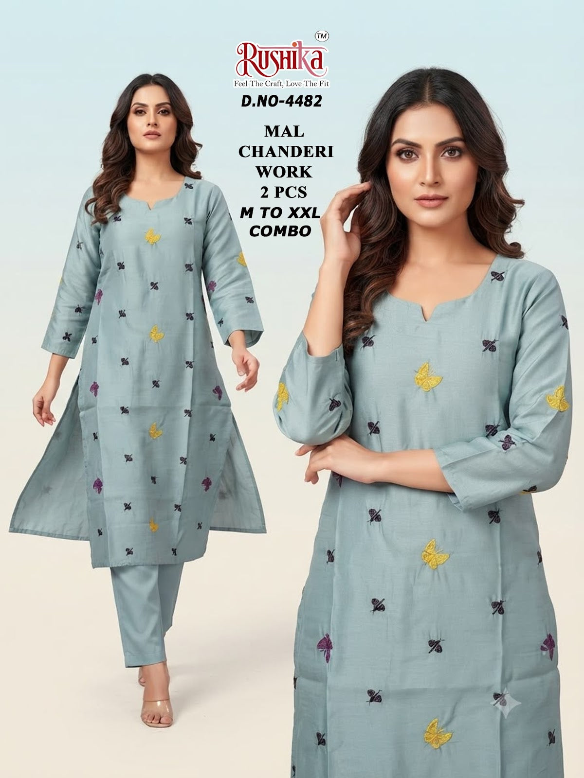 Dn 4482-4493 Rushika Chanderi Co Ord Set Exporter India
