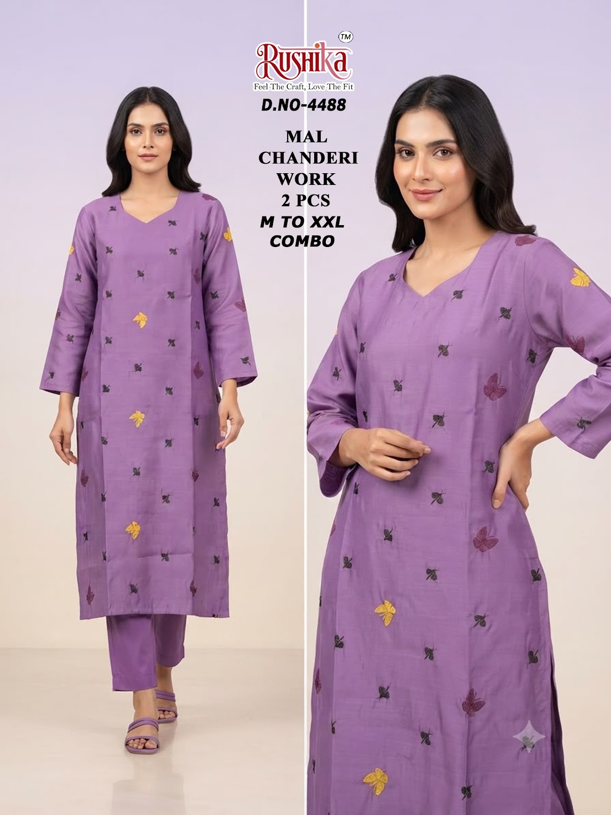 Dn 4482-4493 Rushika Chanderi Co Ord Set Exporter India