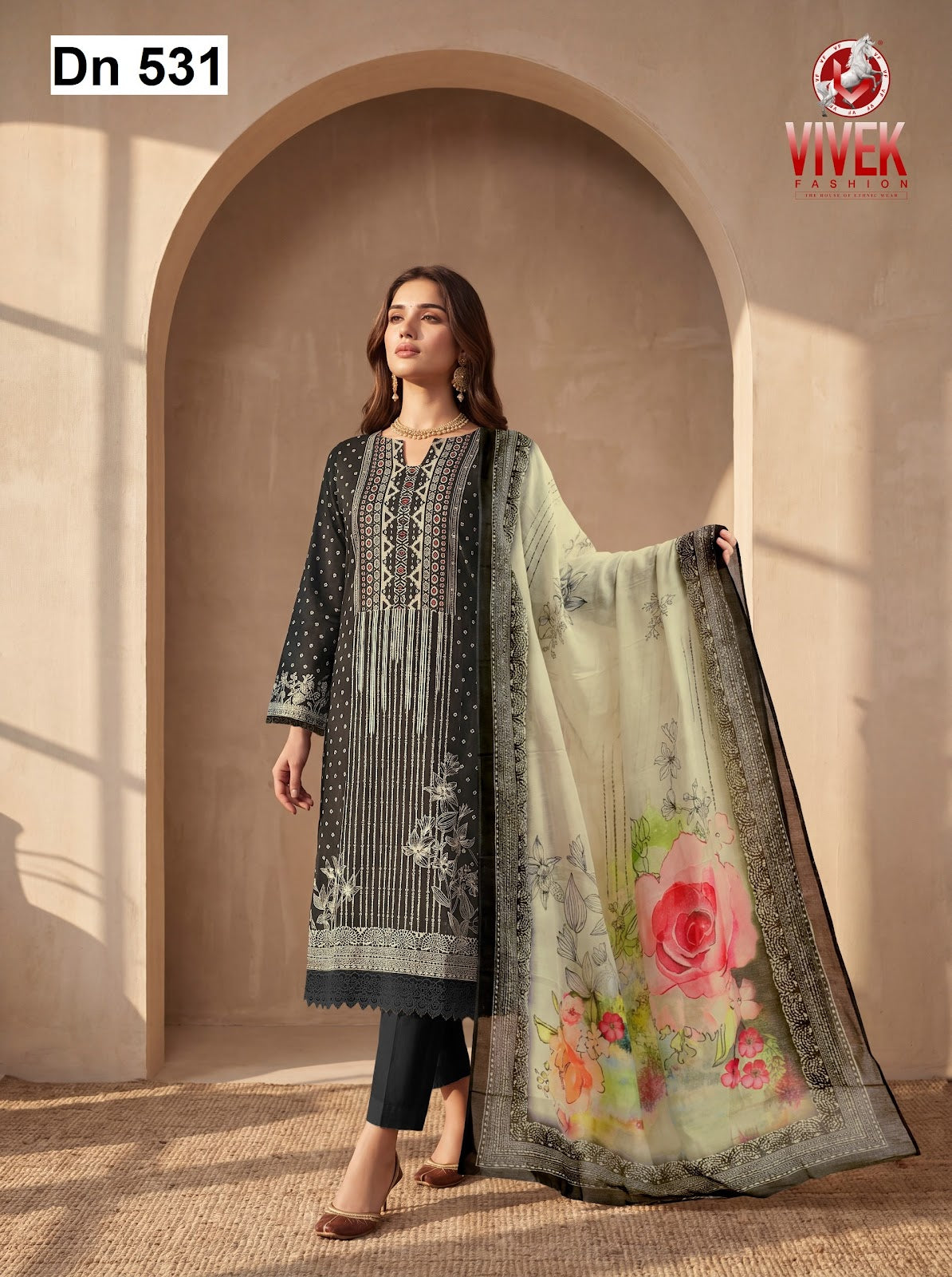 Dn 531 Vivek Pure Maslin Pant Style Suits Wholesaler Gujarat