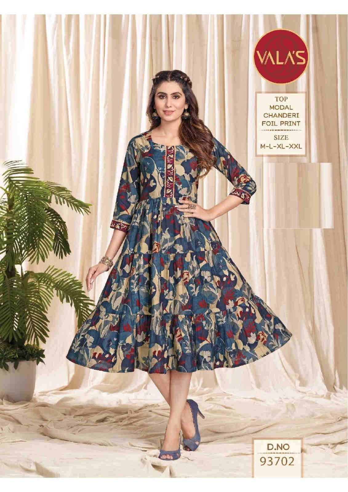 Dn 93702 Valas Anarkali Kurtis Supplier Ahmedabad