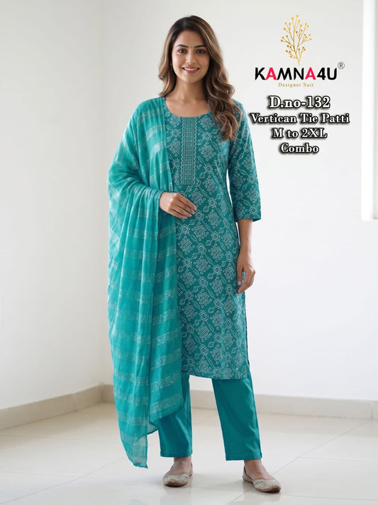 Dno 121-132 Kamna4U Vertican Readymade Pant Style Suits Manufacturer Ahmedabad