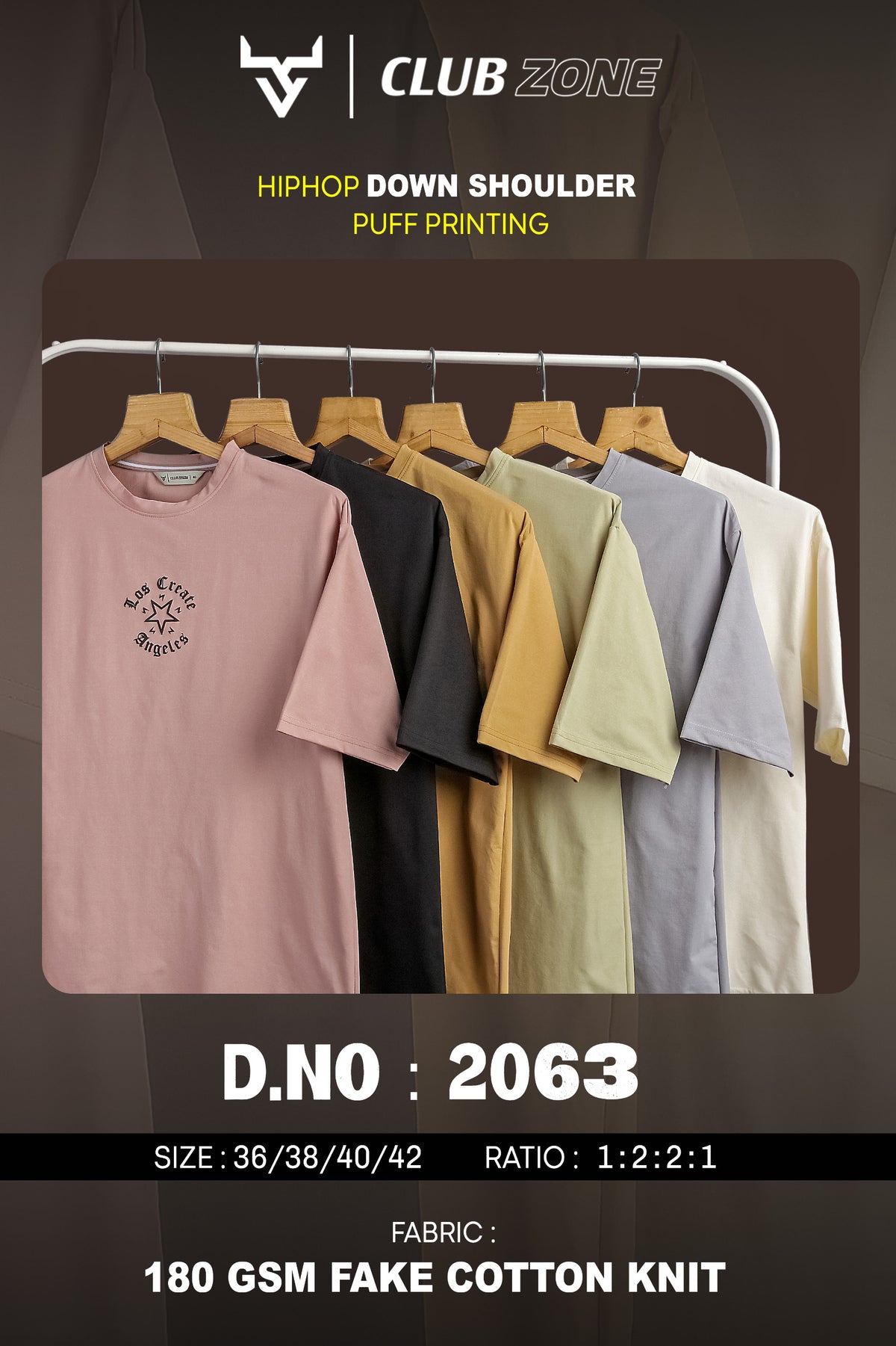 Dno 2063 Club Zone Cotton Mens Tshirts Manufacturer Gujarat