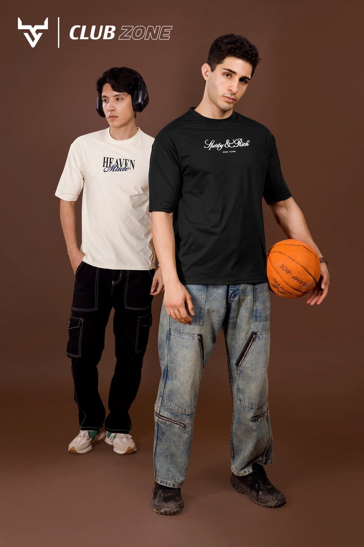 Dno 2063 Club Zone Cotton Mens Tshirts Manufacturer Gujarat