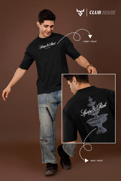 Dno 2063 Club Zone Cotton Mens Tshirts Manufacturer Gujarat