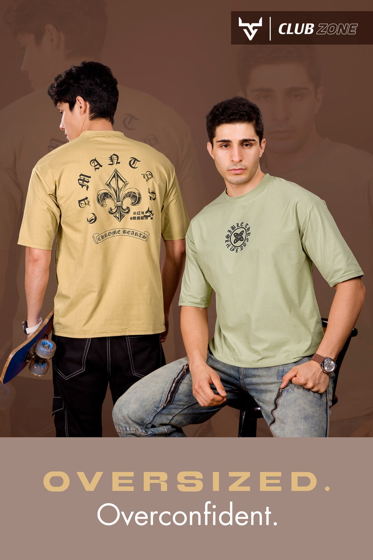Dno 2063 Club Zone Cotton Mens Tshirts Manufacturer Gujarat