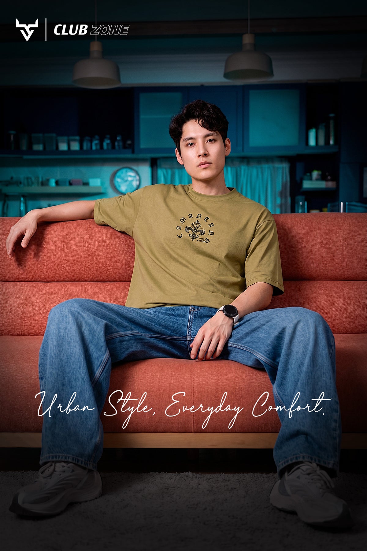 Dno 2063 Club Zone Cotton Mens Tshirts Manufacturer Gujarat