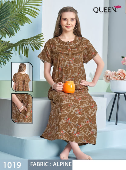 Dno 1019-1022 Queen Alpine Night Gowns Manufacturer