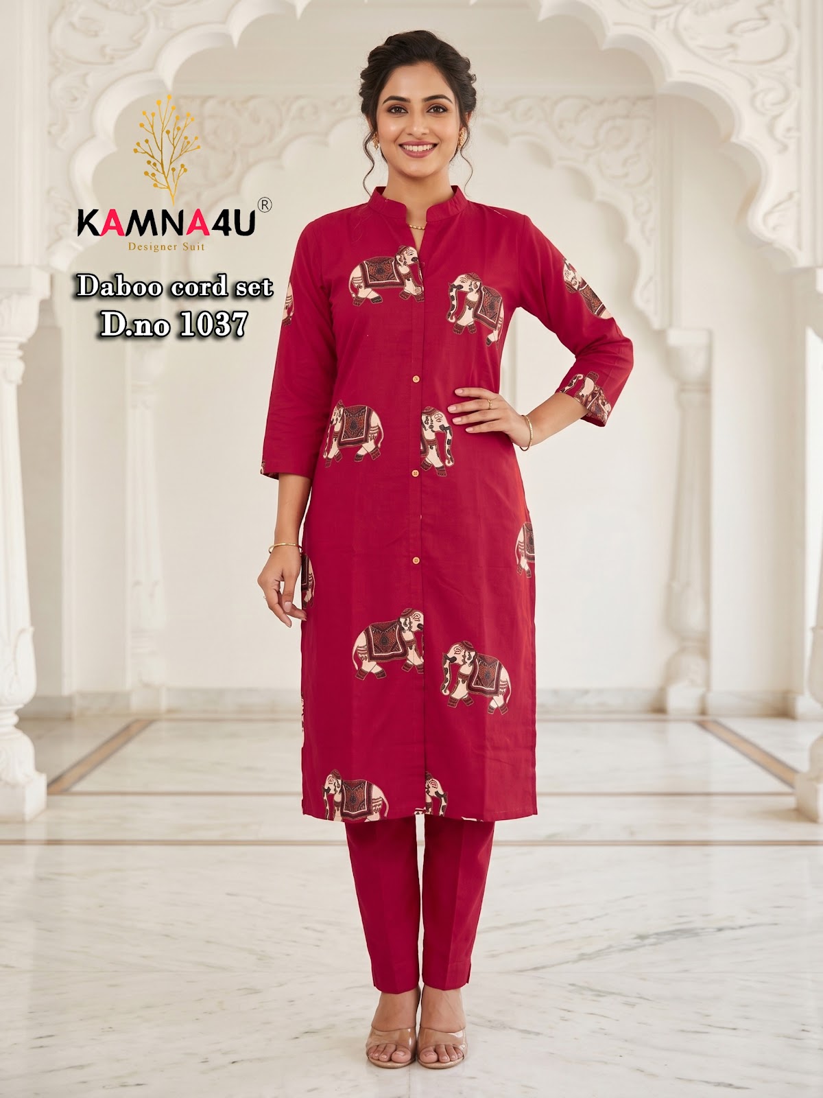Dno 1028-1038 Kamna4U Dhabu Co Ord Set Exporter India