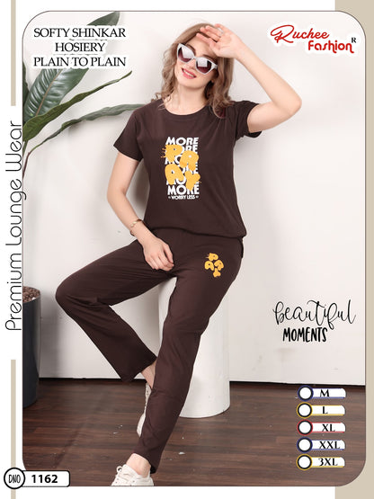 Dno 1160-1165 Ruchee Fashion Sinker Pyjama Night Suits Wholesaler Gujarat