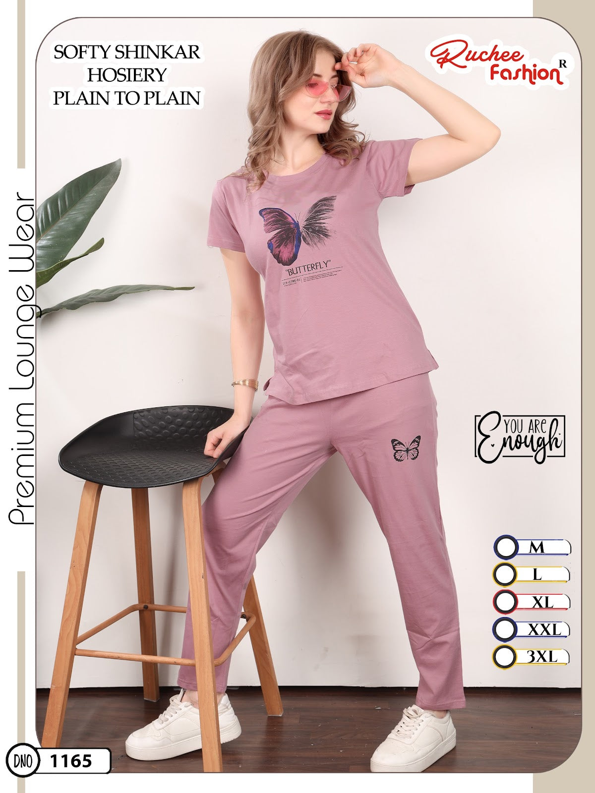 Dno 1160-1165 Ruchee Fashion Sinker Pyjama Night Suits Wholesaler Gujarat