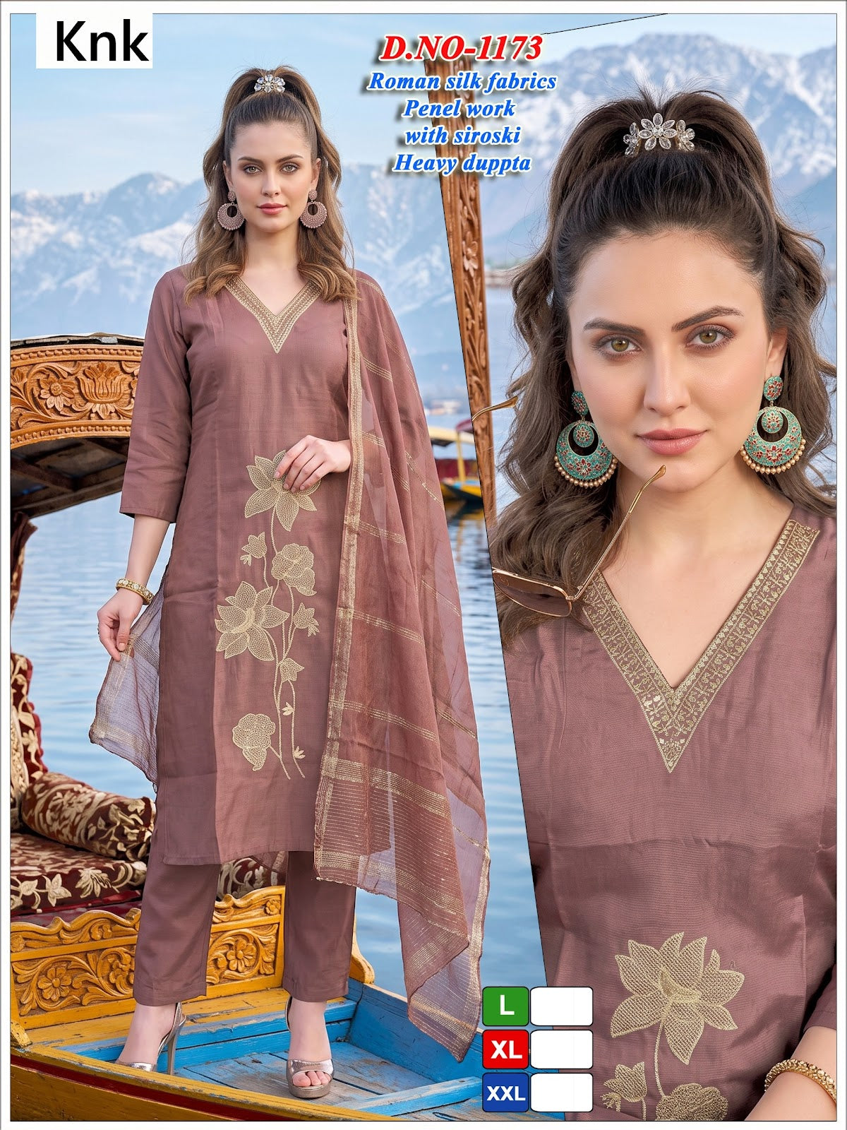 Dno 1169-1174 Knk Roman Silk Readymade Pant Style Suits Manufacturer India