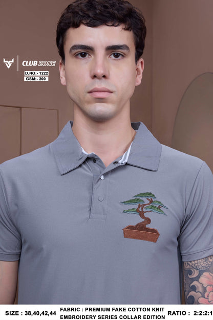 Dno 1222 Club Zone Fake Cotton Mens Tshirts Wholesale Rate