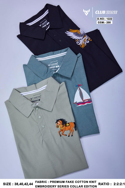 Dno 1222 Club Zone Fake Cotton Mens Tshirts Wholesale Rate