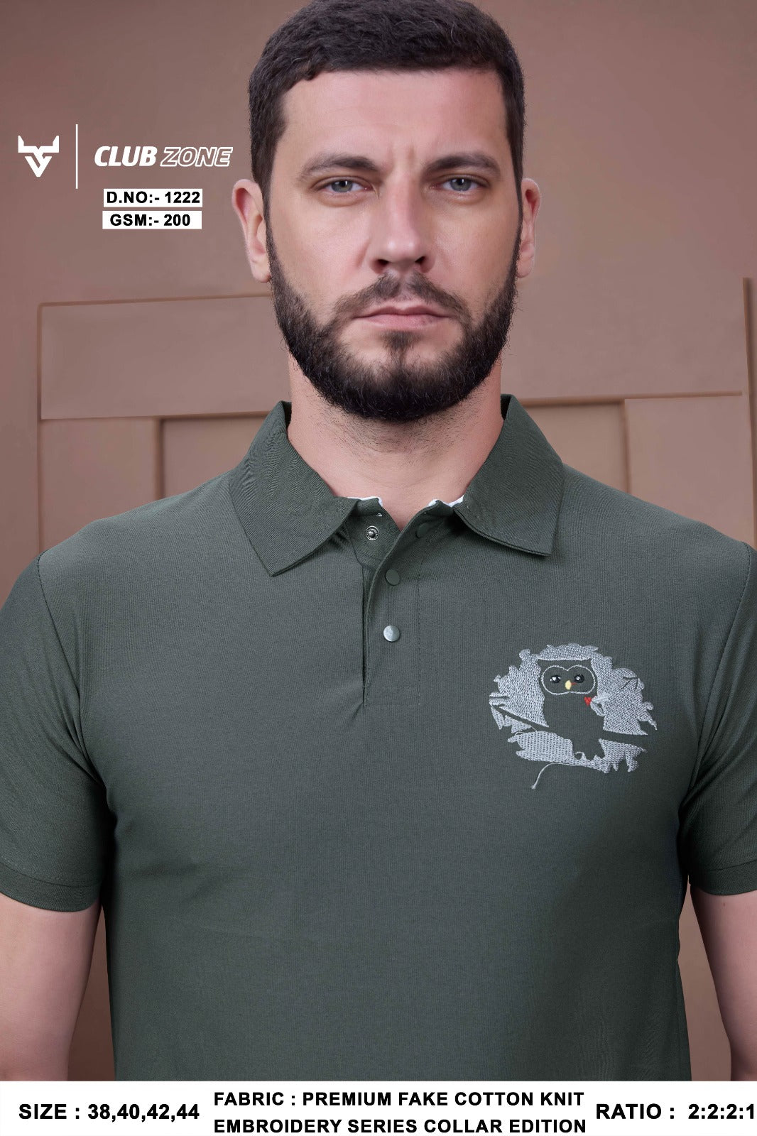 Dno 1222 Club Zone Fake Cotton Mens Tshirts Wholesale Rate