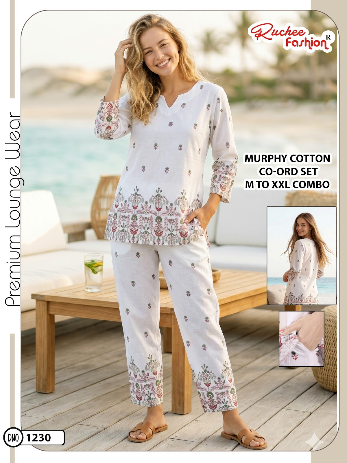 Dno 1230-1231 Ruchee Fashion Cotton Co Ord Set Exporter Gujarat
