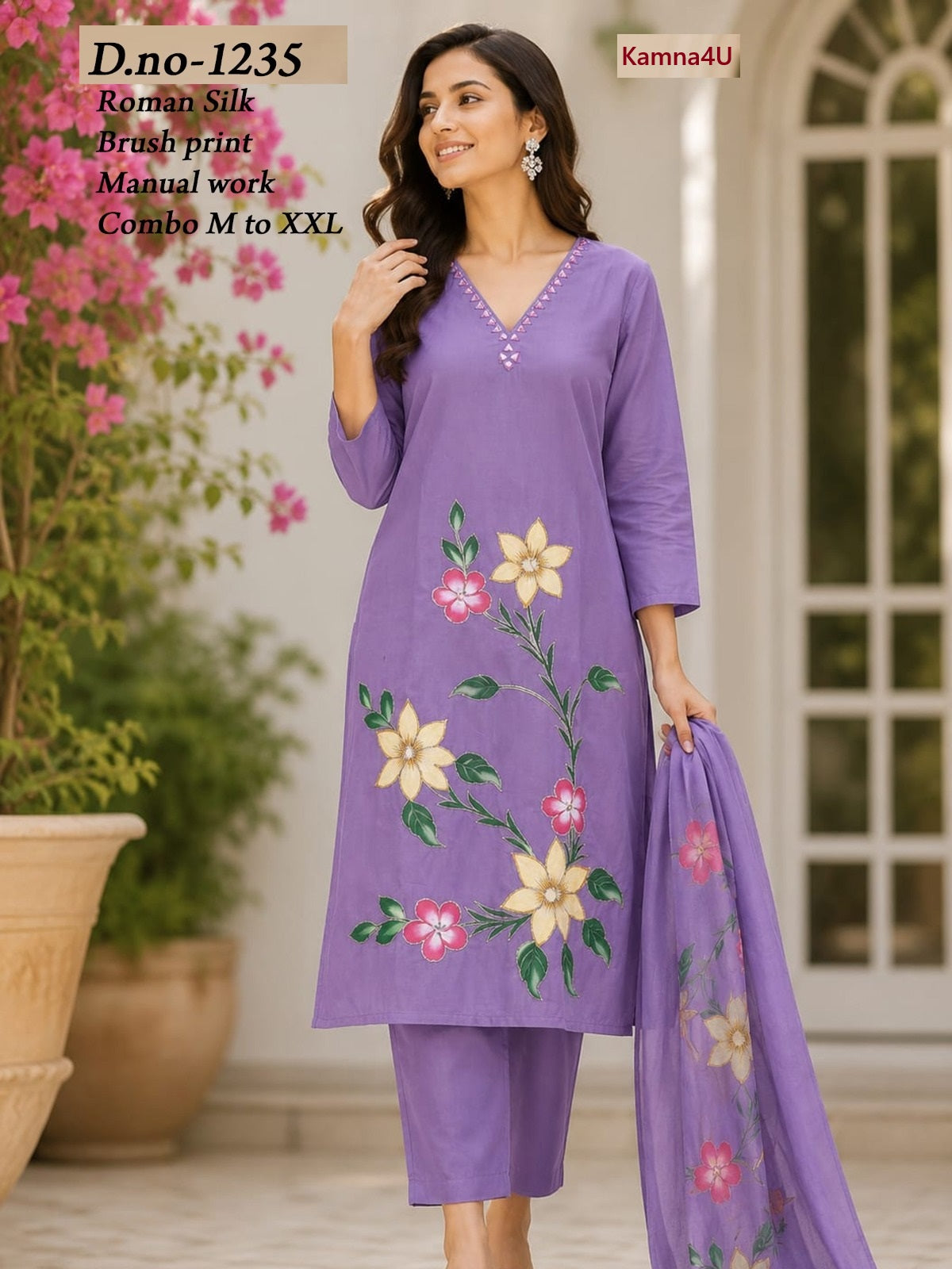 Dno 1235 Kamna4U Roman Readymade Pant Style Suits Wholesale