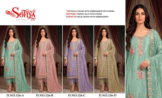 Dno 126 Abcd Sofiya Crush Pakistani Salwar Suits Exporter Ahmedabad