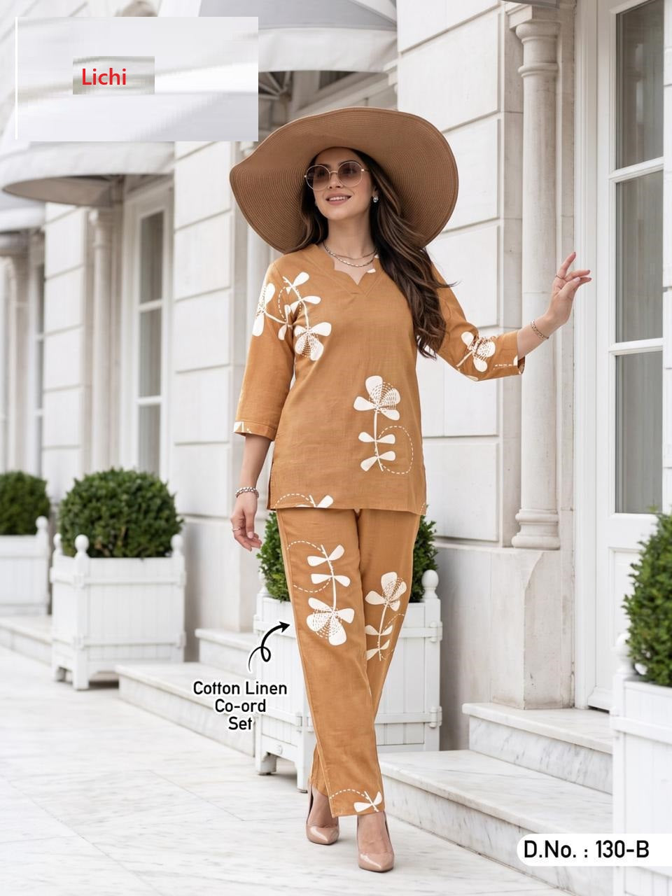 Dno 130 Lichi Cotton Co Ord Set Wholesale Price