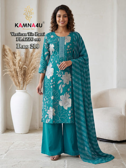 Dno 201-216 Kamna4U Vertican Readymade Plazzo Style Suits Wholesale