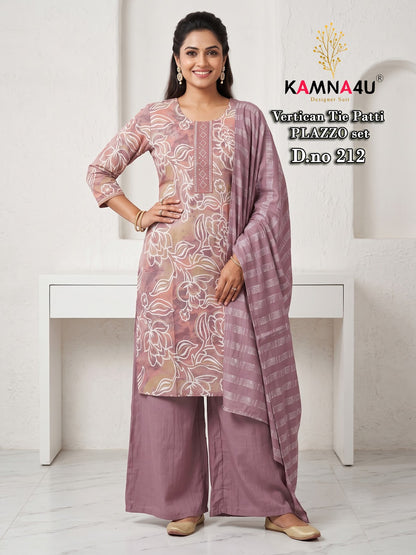 Dno 201-216 Kamna4U Vertican Readymade Plazzo Style Suits Wholesale