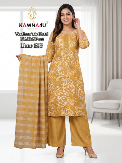 Dno 201-216 Kamna4U Vertican Readymade Plazzo Style Suits Wholesale
