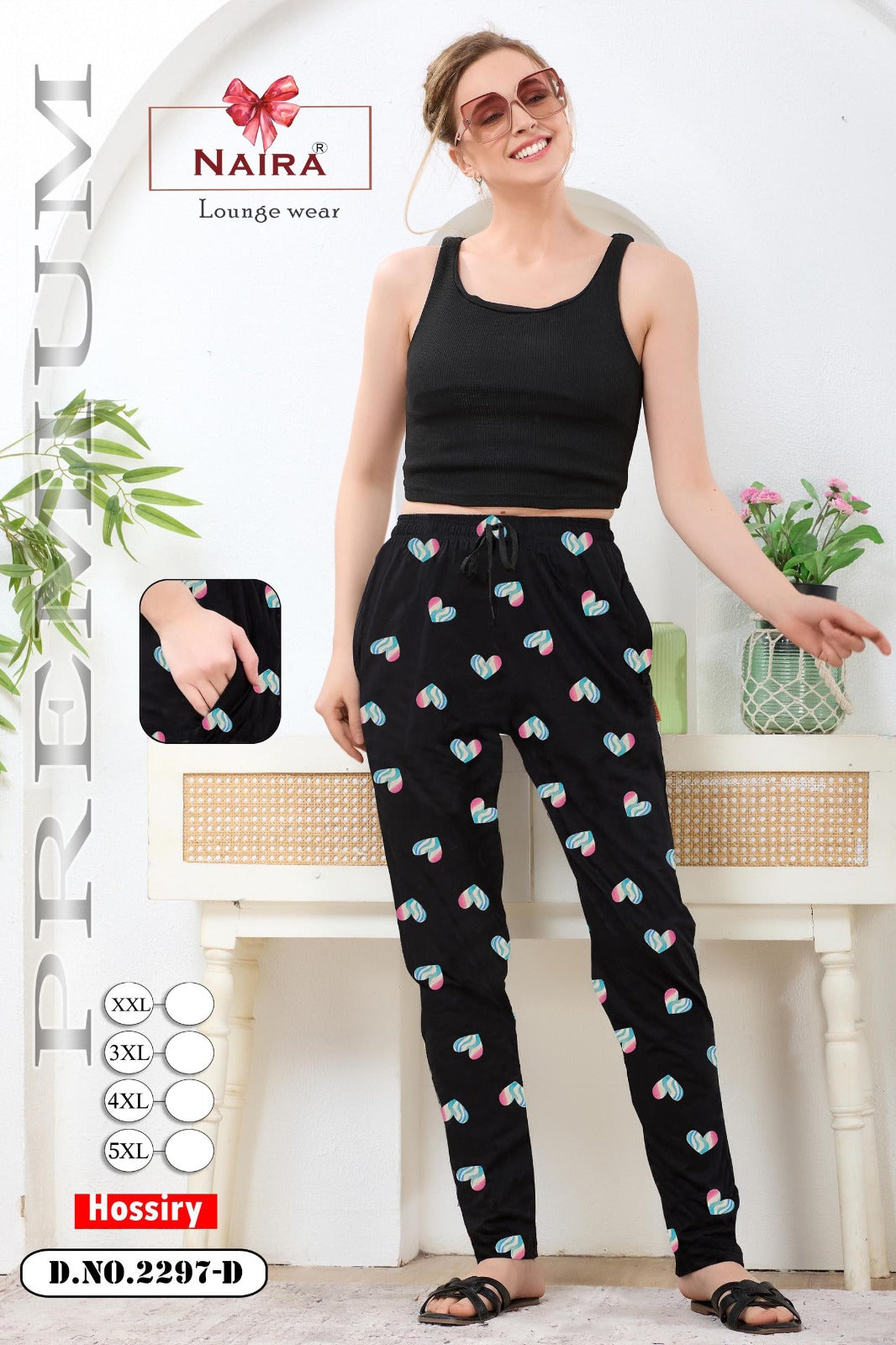 Dno 2297 Kavyansika Hosiery Cotton Women Night Lower Wholesaler Ahmedabad