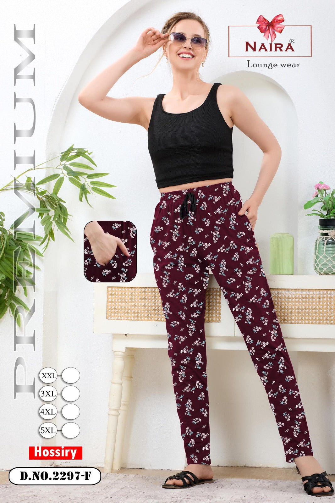 Dno 2297 Kavyansika Hosiery Cotton Women Night Lower Wholesaler Ahmedabad
