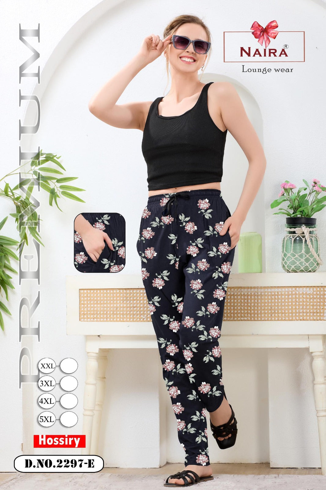 Dno 2297 Kavyansika Hosiery Cotton Women Night Lower Wholesaler Ahmedabad