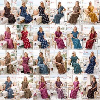 Dno 2300-2307 Sweety Ruchee Fashion Alpine Night Gowns Supplier Ahmedabad