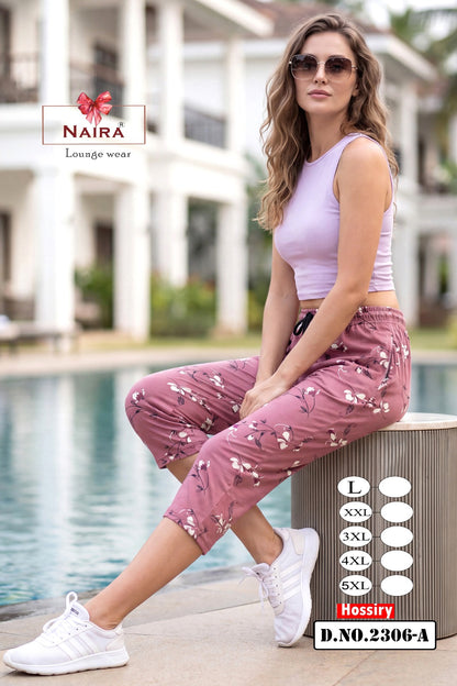 Dno 2306 Naira Kavyansika Hosiery Womens Capri Wholesaler